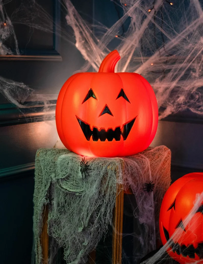 Leuchtdekoration Raumdekoration Kürbis Halloween 32 cm