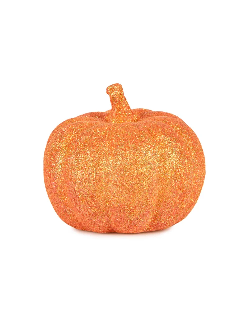 Partydeko Glitzerkürbis Halloween 6,5 cm