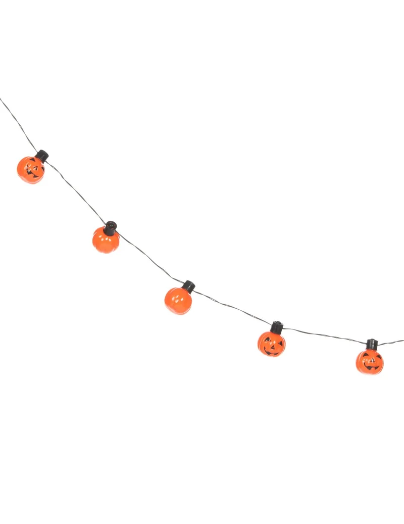 Kürbis Lichterkette Girlande Halloween 175 cm