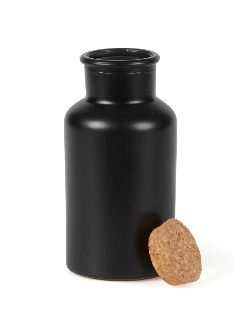 Zaubertrank-Gefäß Apothekerflasche schwarz 17 x 8 cm