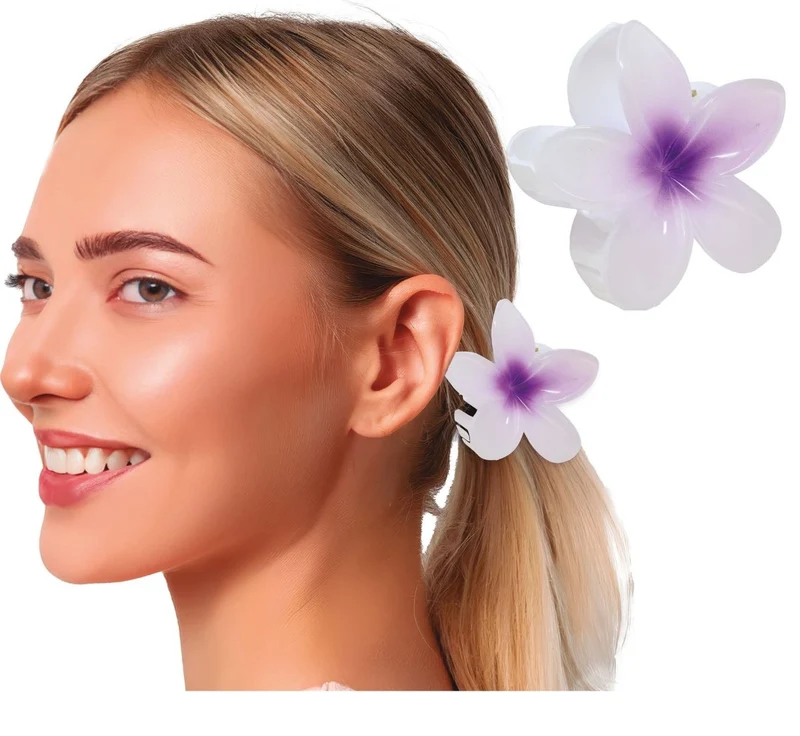Blume Haarspange Lila