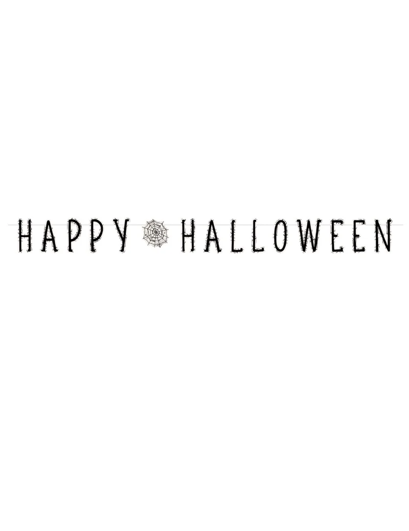 Girlande Happy Halloween Hängedekoration 180 cm