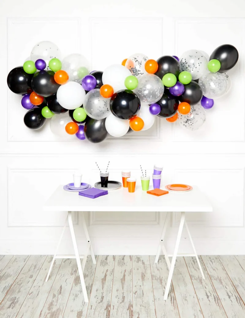 Ballonbogen Arche Raumdekoration Halloween bunt 4 m