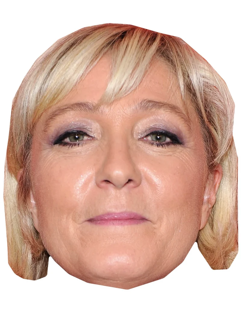 Marine Le Pen Pappmaske