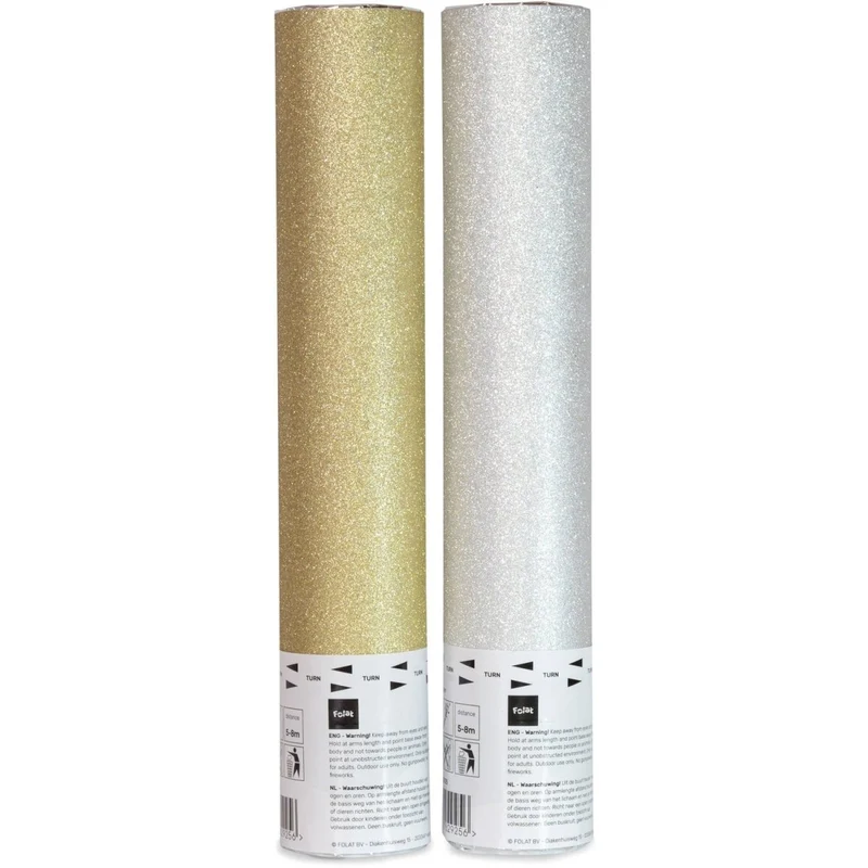 Gold Silber Konfetti-Kanone 28cm