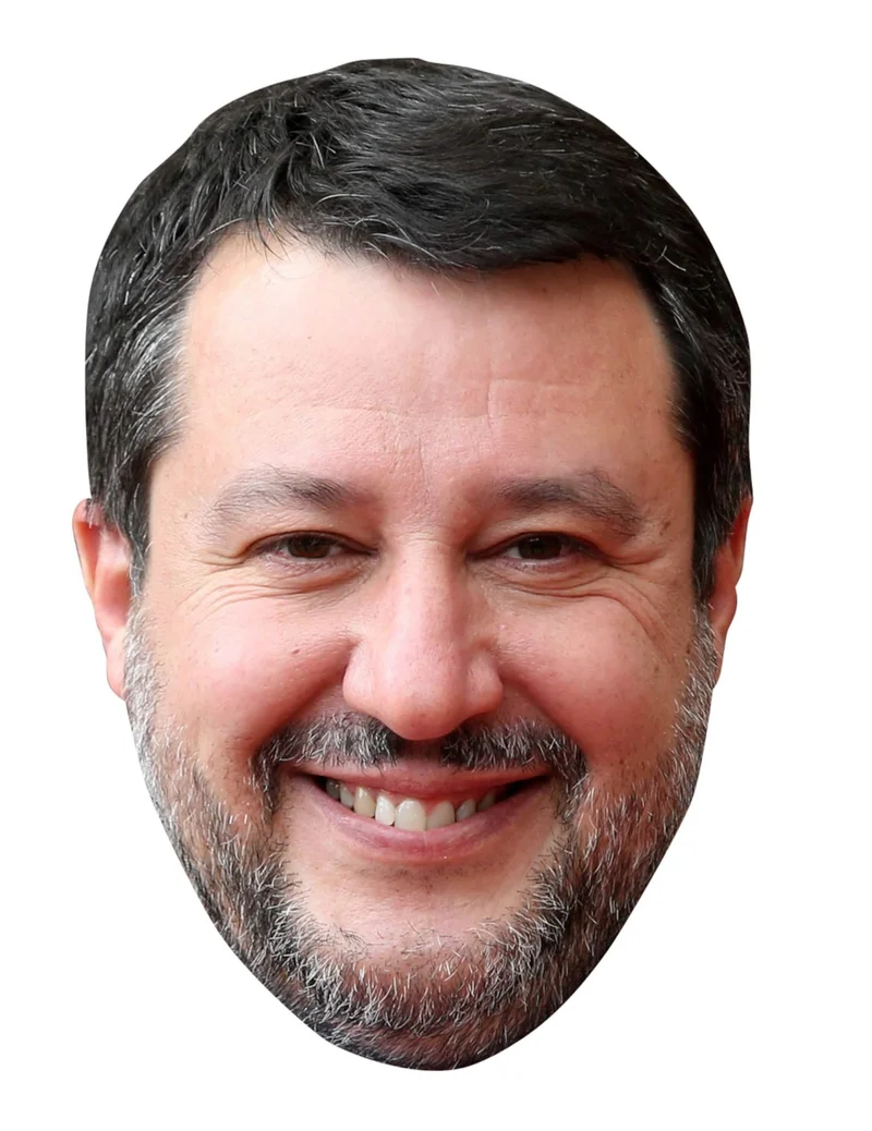 Matteo Salvini Pappmaske für Erwachsene
