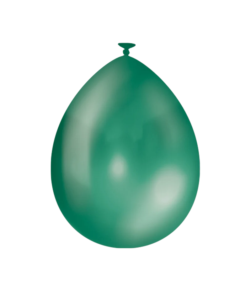 Dunkelgrüne Ballons Metallic 30cm 10Stk