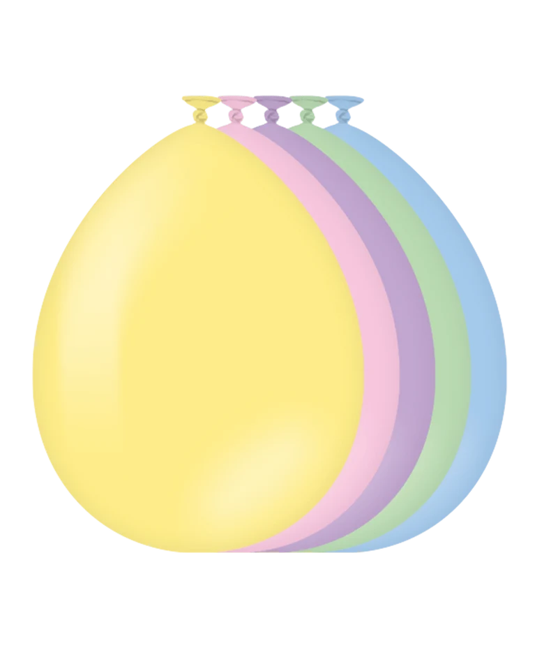 Bunte Ballons Pastell 30cm 50Stk