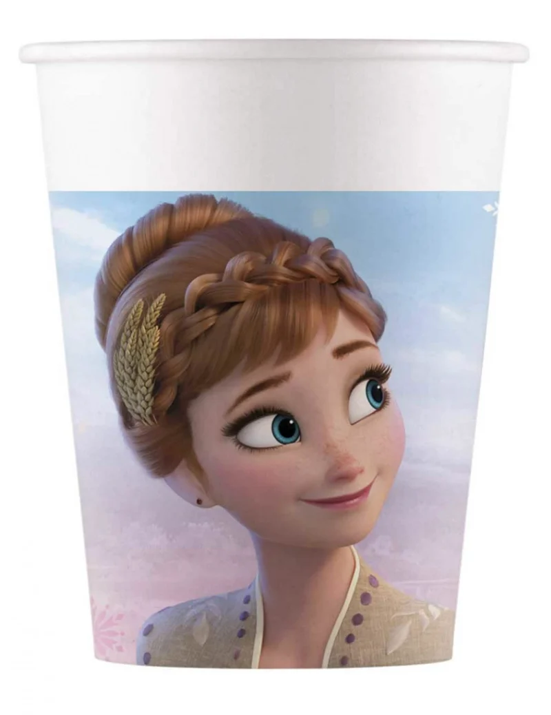 Frozen Wind Spirit™-Pappbecher Tischzubehör 8 Stück bunt 200 ml