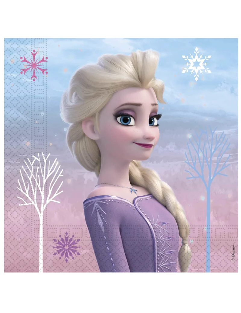 Frozen Wind Spirit™-Papierservietten 20 Stück 33 x 33 cm bunt