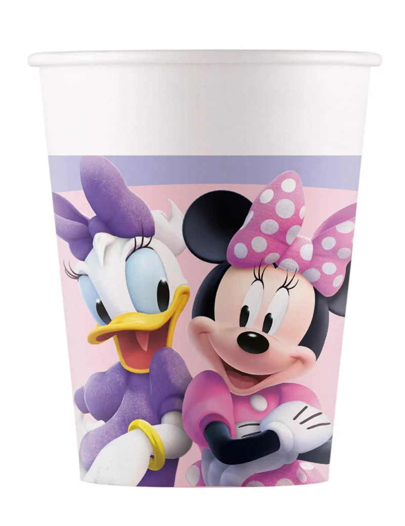Minnie Junior™-Pappbecher Cartoon-Lizenz 8 stück bunt 200 ml