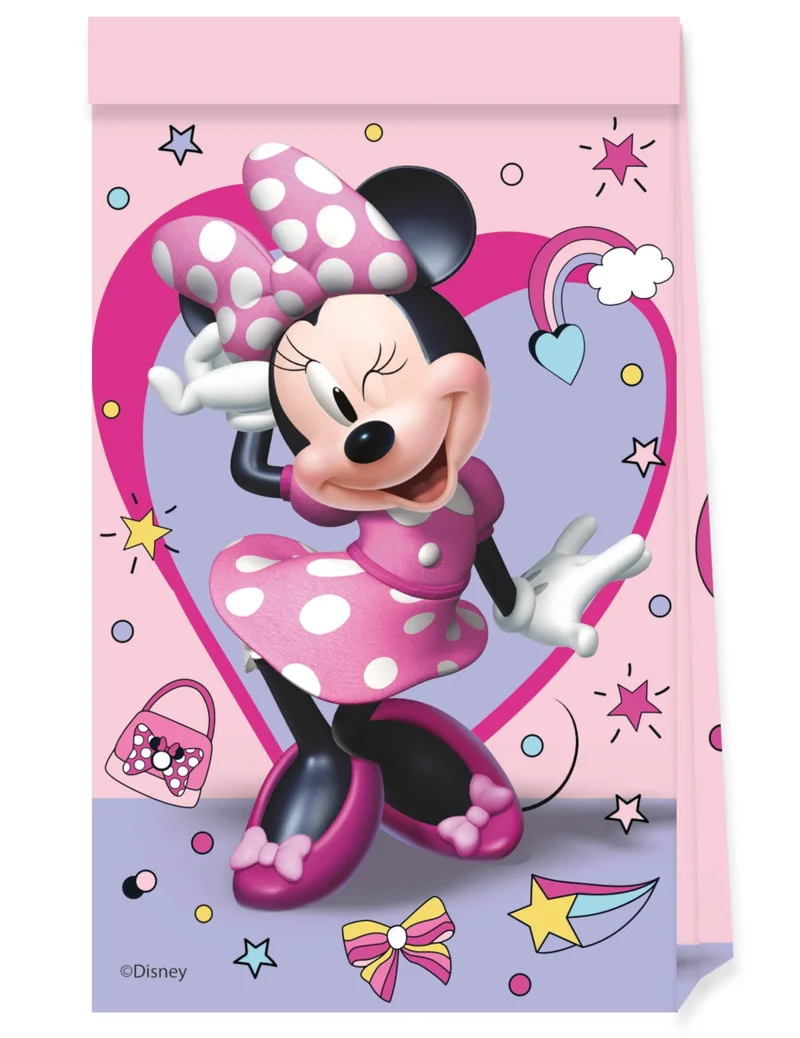 4 Minnie Junior™ Papiertüten 22 x 13 cm