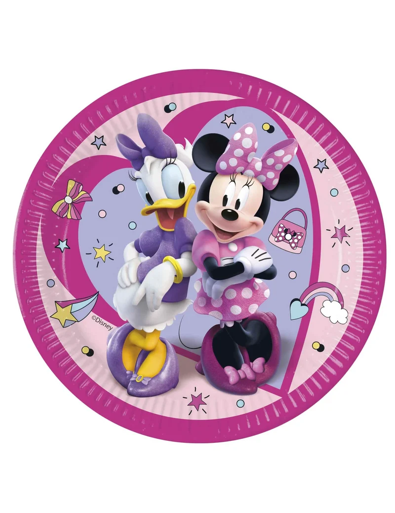 Minnie Junior™-Pappteller Cartoon 8 stück bunt 23 cm