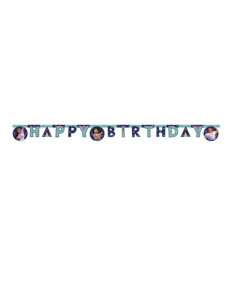 Happy Birthday-Banner aus Pappe Encanto™ 2 m