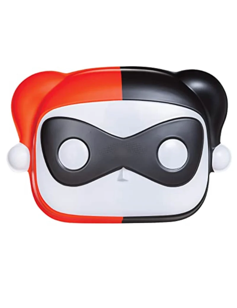Funko Pop™-Harley Quinn Maske für Erwachsene rot-schwarz-weiß