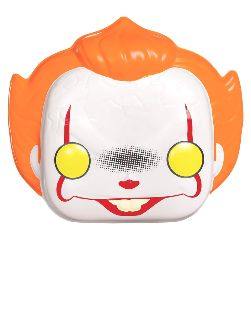 Pennywise™-Maske für Erwachsene weiß-orange-gelb