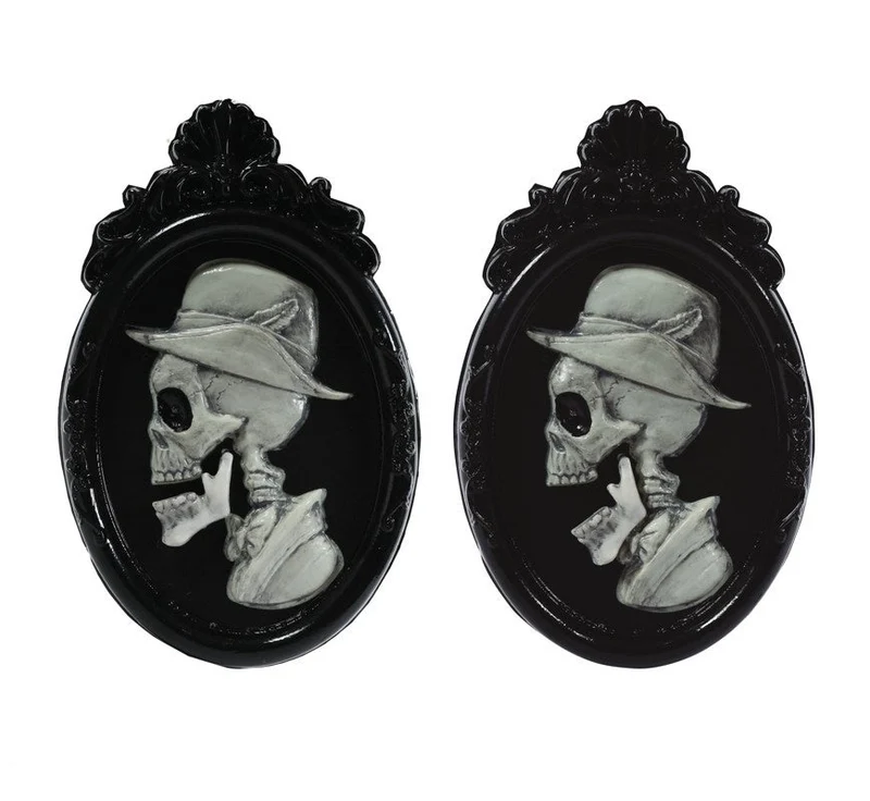 Halloween Türschild Totenkopf Portrait 45cm