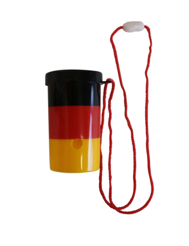 Mini Nebelhorn-Halskette Deutschland schwarz-rot-gelb
