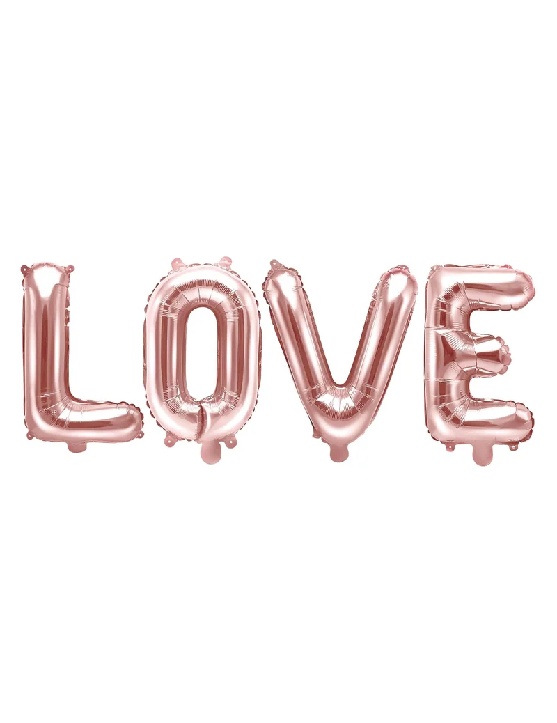 Buchstaben Folienballon LOVE Raumdekoration roségold 140 x 35 cm