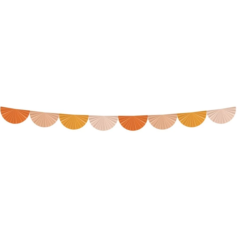 Orange Girlande Fan 4m