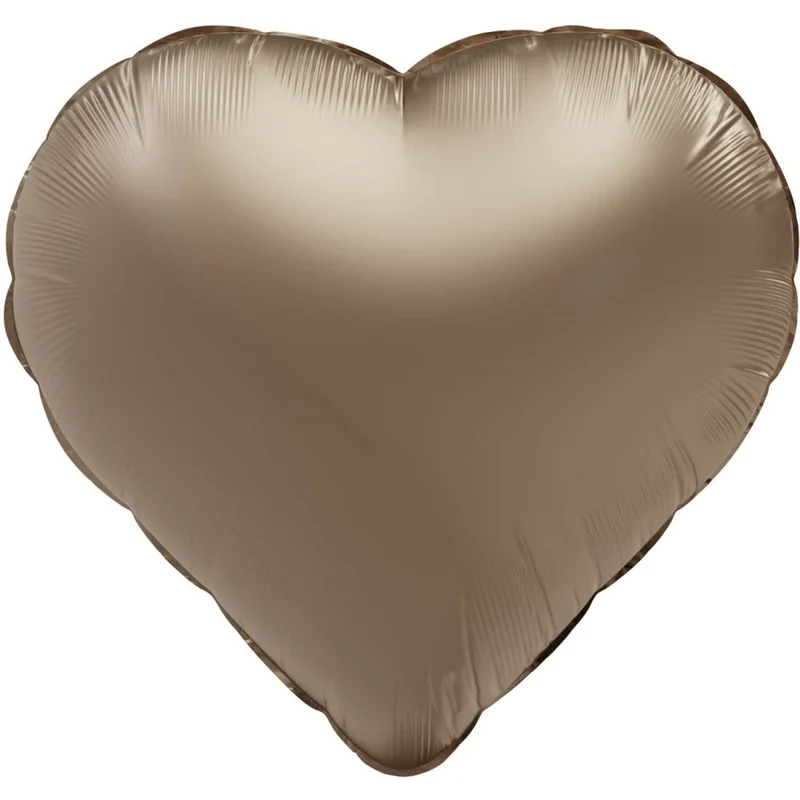 Herz Helium Ballon Gold Leer 45cm