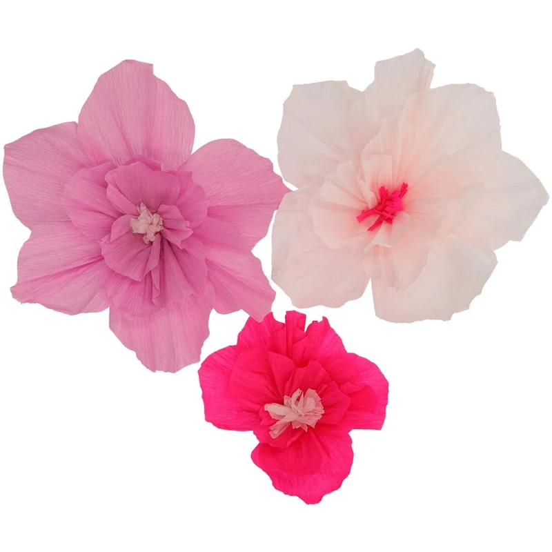 Blumen Tischdekoration 30cm 3Stück