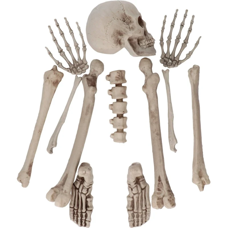 Halloween Deko Set Skelett 12 Stück