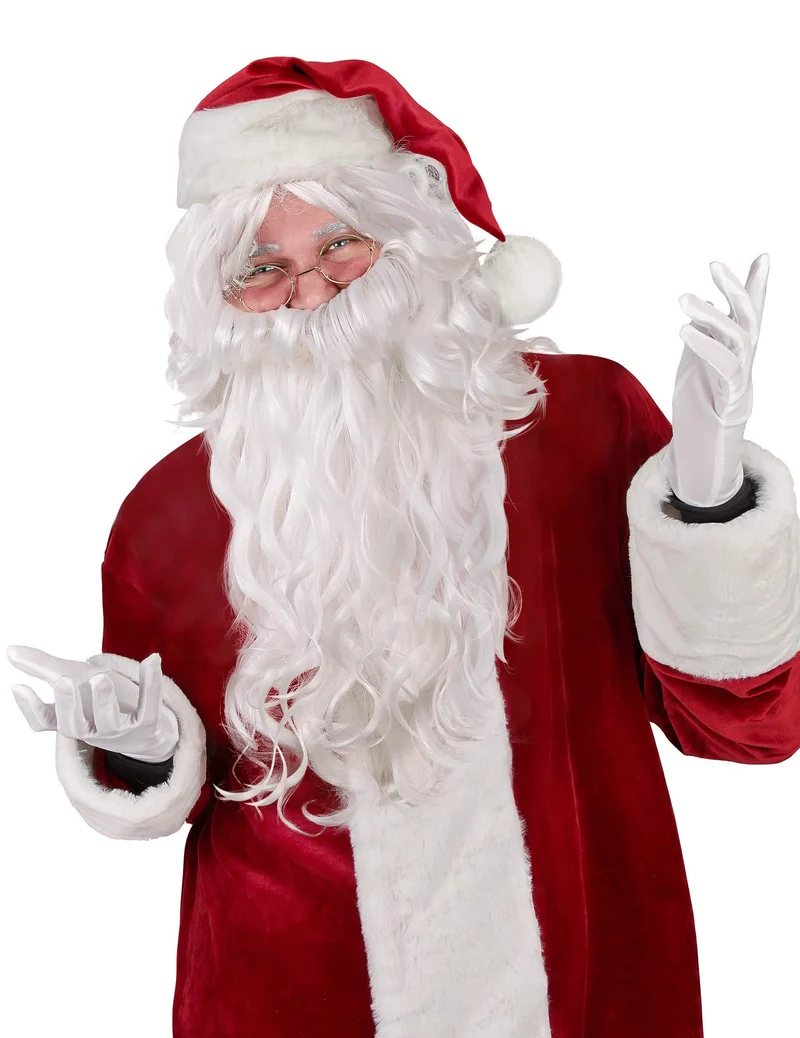 Weihnachtsmann-Perücke für Erwachsene Kostümaccessoire