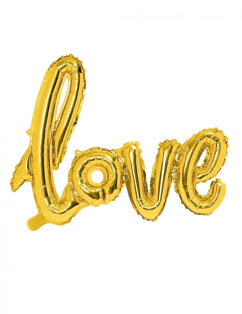 Gold Love Folienballon 73 x 59 cm