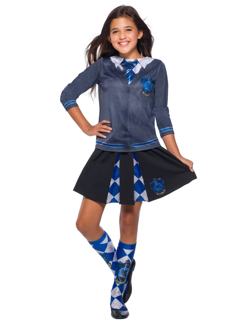 Ravenclaw™-Uniform-Rock Zauberschülerin Harry Potter™ schwarz-blau