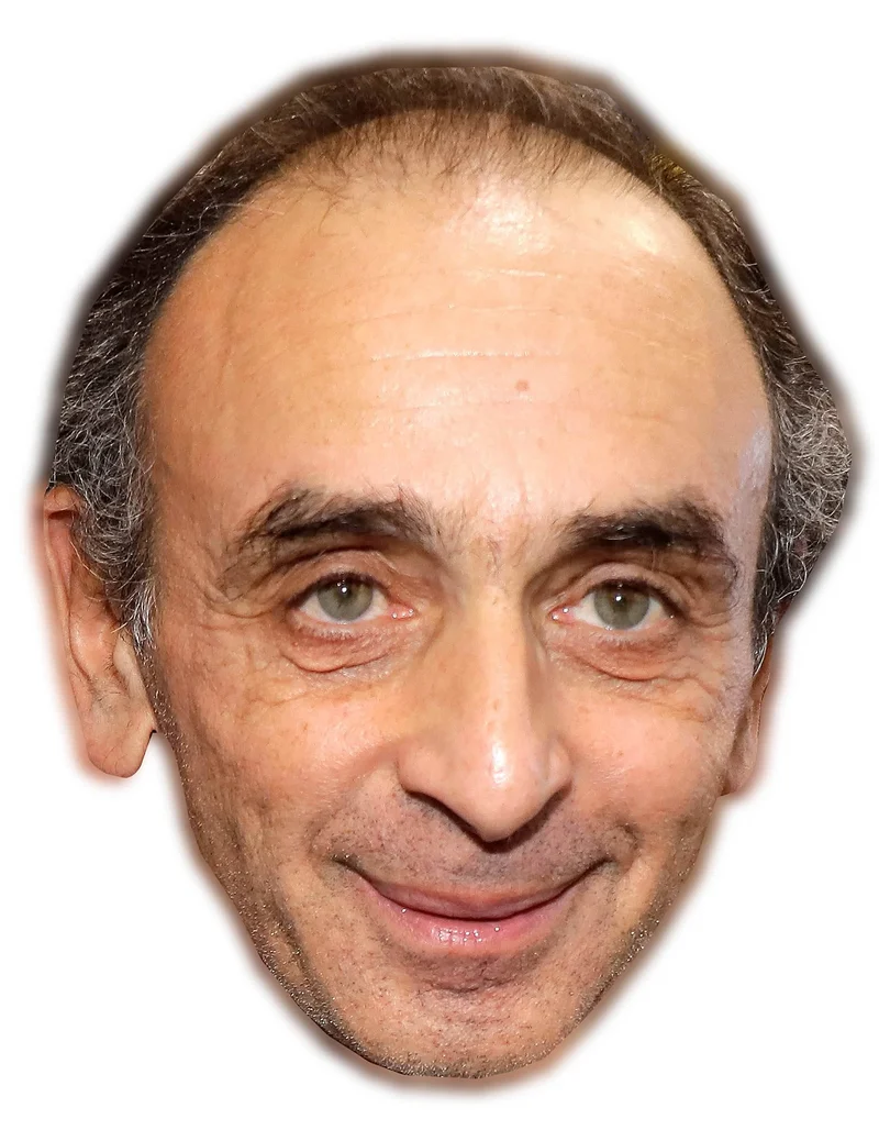 Eric Zemmour Pappmaske