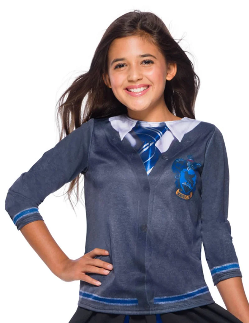 Ravenclaw™-Zauberschüler-Uniform für Kinder Harry Potter™ blau-grau-weiß