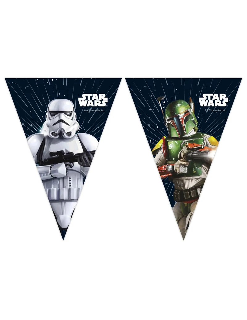 Star Wars Galaxy™ Wimpelgirlande aus Papier, 2,3 m