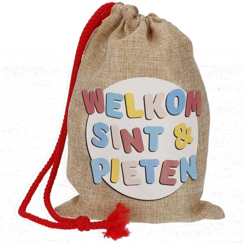 Sinterklaas Party Tasche Jute 25cm