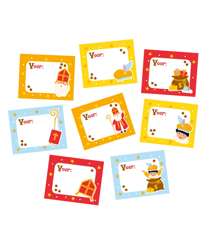 Sinterklaas Namensaufkleber 50 Stk