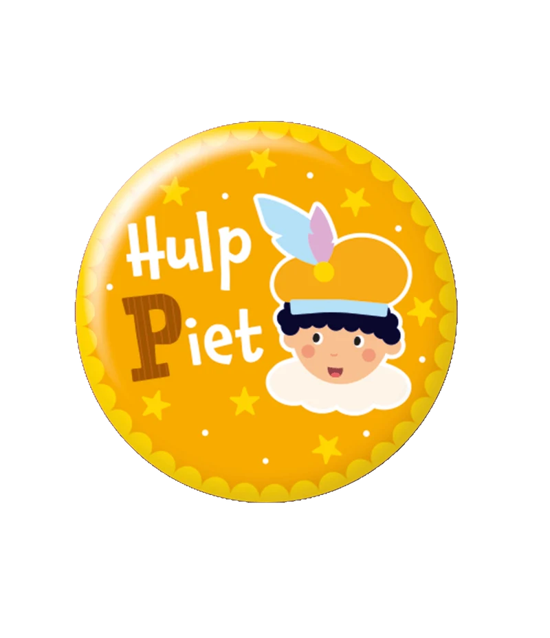 Sinterklaas Knopf Helfender Pete 5,5cm