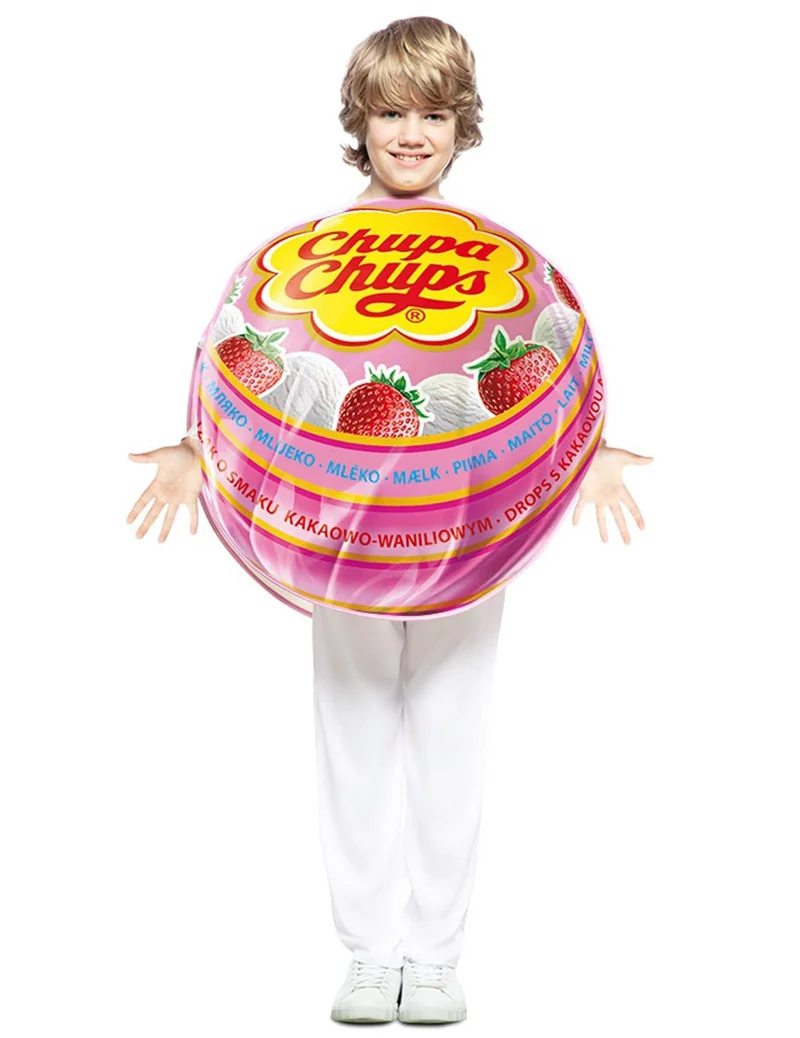 Chupa Chups™-Kinderkostüm Lollipop-Verkleidung bunt