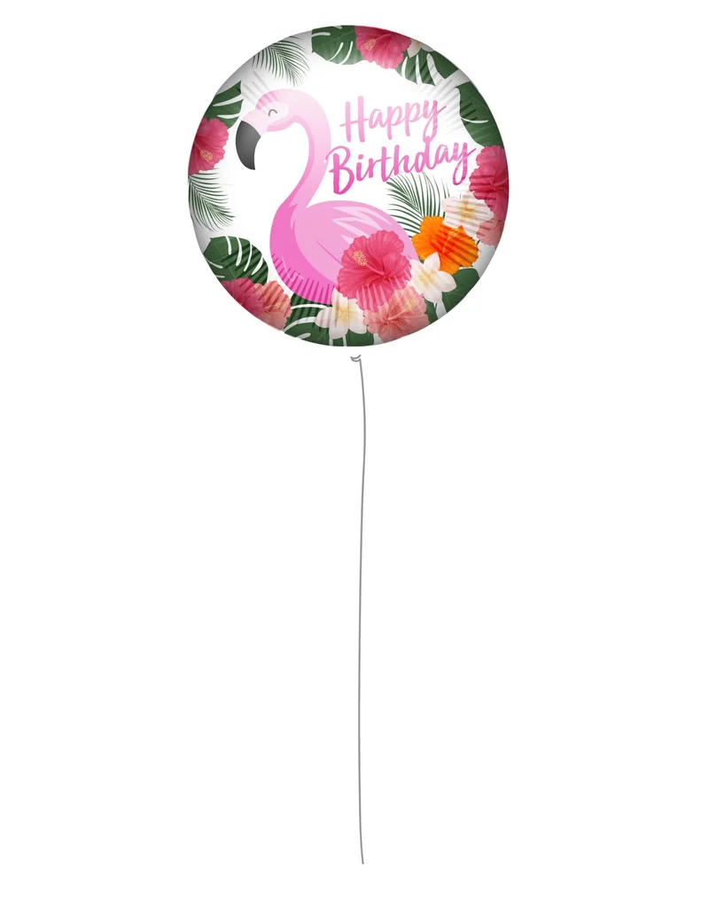 Folienballon Happy Birthday Flamingo 46 cm