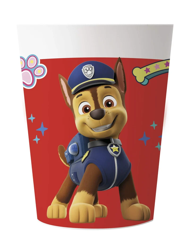 Paw Patrol™ offizielle Trinkbecher 2 Stück rot-blau-braun 230 ml