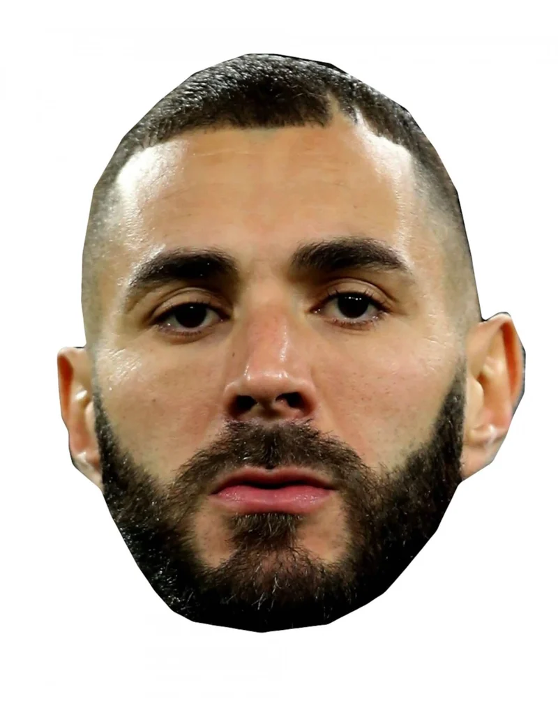 Karim Benzema Pappmaske