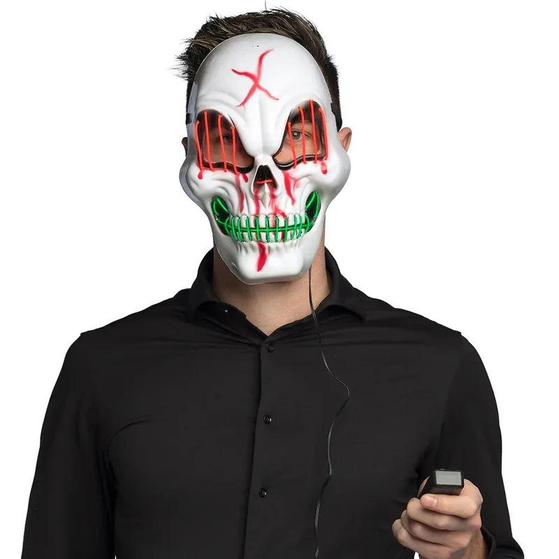 Halloween Maske Led Skelett