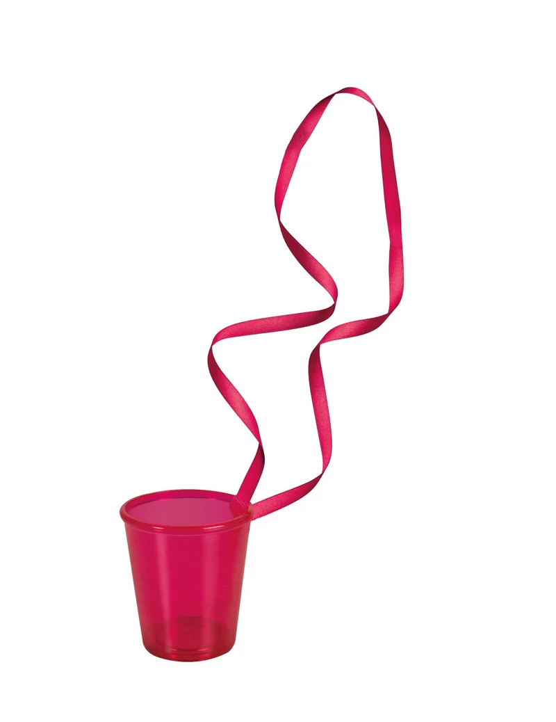 Shot-Halsketten Set 6 Stück pinkfarben