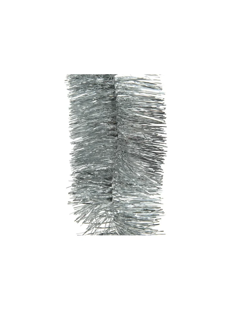 Weihnachtsbaum-Girlande, glitzernd, silber, 270 cm