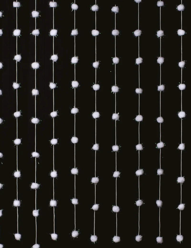 Baumwollkugel-Vorhang 2 m x 90 cm